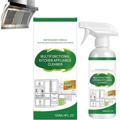 Multifunctional Kitchen Appliance Cleaner 120ml, All Purpose Degreaser, Electrolyzed Ion Kitchen Cleaner Spray for Oven, Stove Top, Stainless Steel