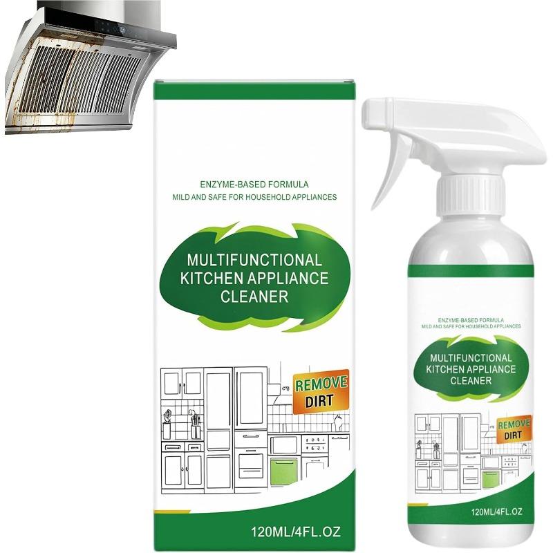 Multifunctional Kitchen Appliance Cleaner 120ml, All Purpose Degreaser, Electrolyzed Ion Kitchen Cleaner Spray for Oven, Stove Top, Stainless Steel 1PCS