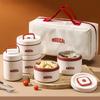 Microwavable 304 Stainless Steel Lunch Box Set with Insulated Bag