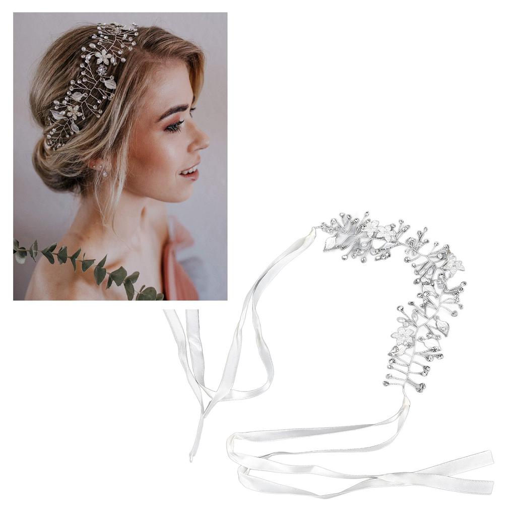 Bridal   Headband Exquisite   Design Soft Ribbon Headpiece for Wedding Birthday Party