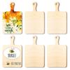 Yousheng Chopping Board Food Grade High Durability Wood All-Purpose Meat Paddle Shaped DIY Cutting Board Kitchen Tools
