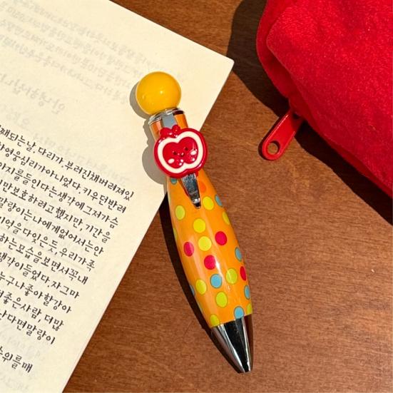 Creative Ballpoint Pen Smooth Writing Twisting Bowling Ball Pen Dopamine Vibrant