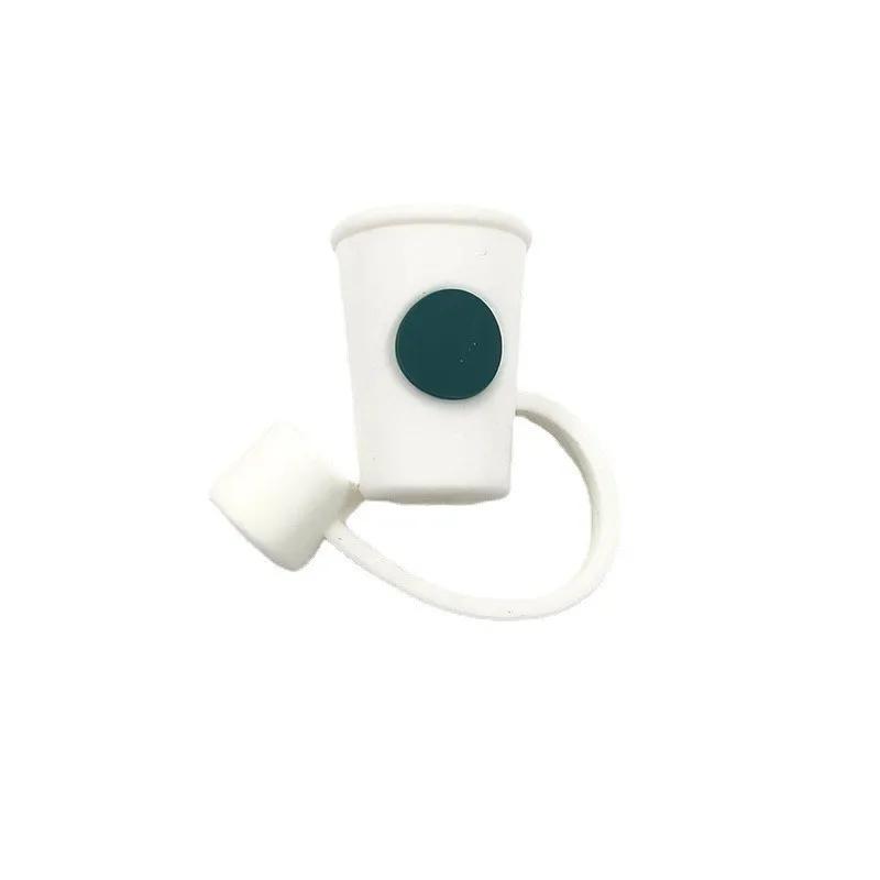 Creative Silicone Straw Plug Reusable Drinking Dust Cap Glass Cup Accessories Splash Proof Cartoon Straw Plugs Tips Cover