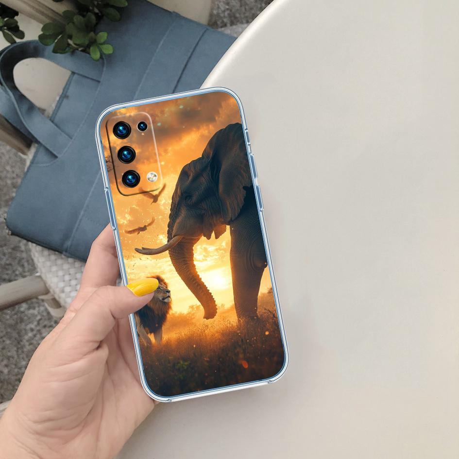 LO4 Animal Elephant Phone Case for LG K22 K30 K40 K40S K41 K42 K50 K50S K51 K51S K52 K61 K62 K71 K92 Q60 Q61 V40 V50 V60