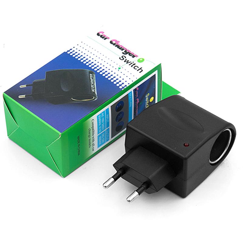 Uniwersalna wtyczka konwersyjna 220V AC na 12V DC Gniazdo adaptera zasilania samochodowego konwerter