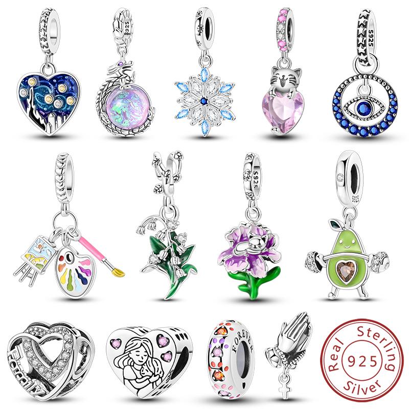 Copper Charms Fit Bracelet Beads Making Original Pendants For Women Fashion Jewelry