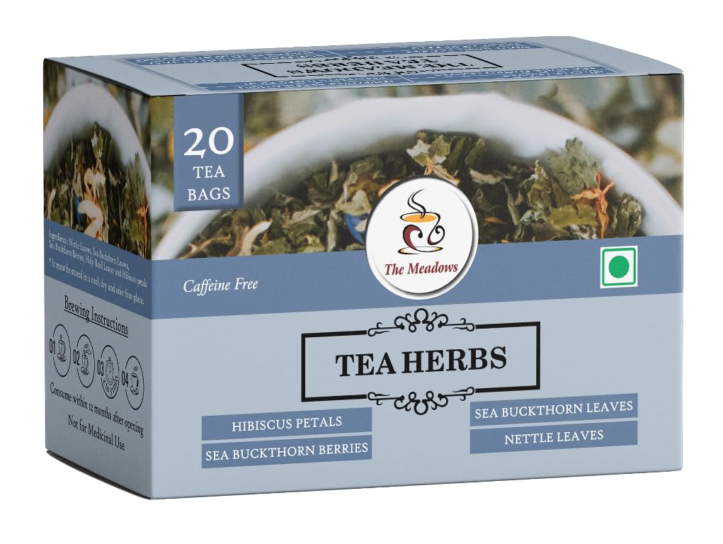 Hibiscus, Seabuckthorn, Nettle Leaf Herbal Tea | Unique Flavor | The Meadows Tea Herbs
