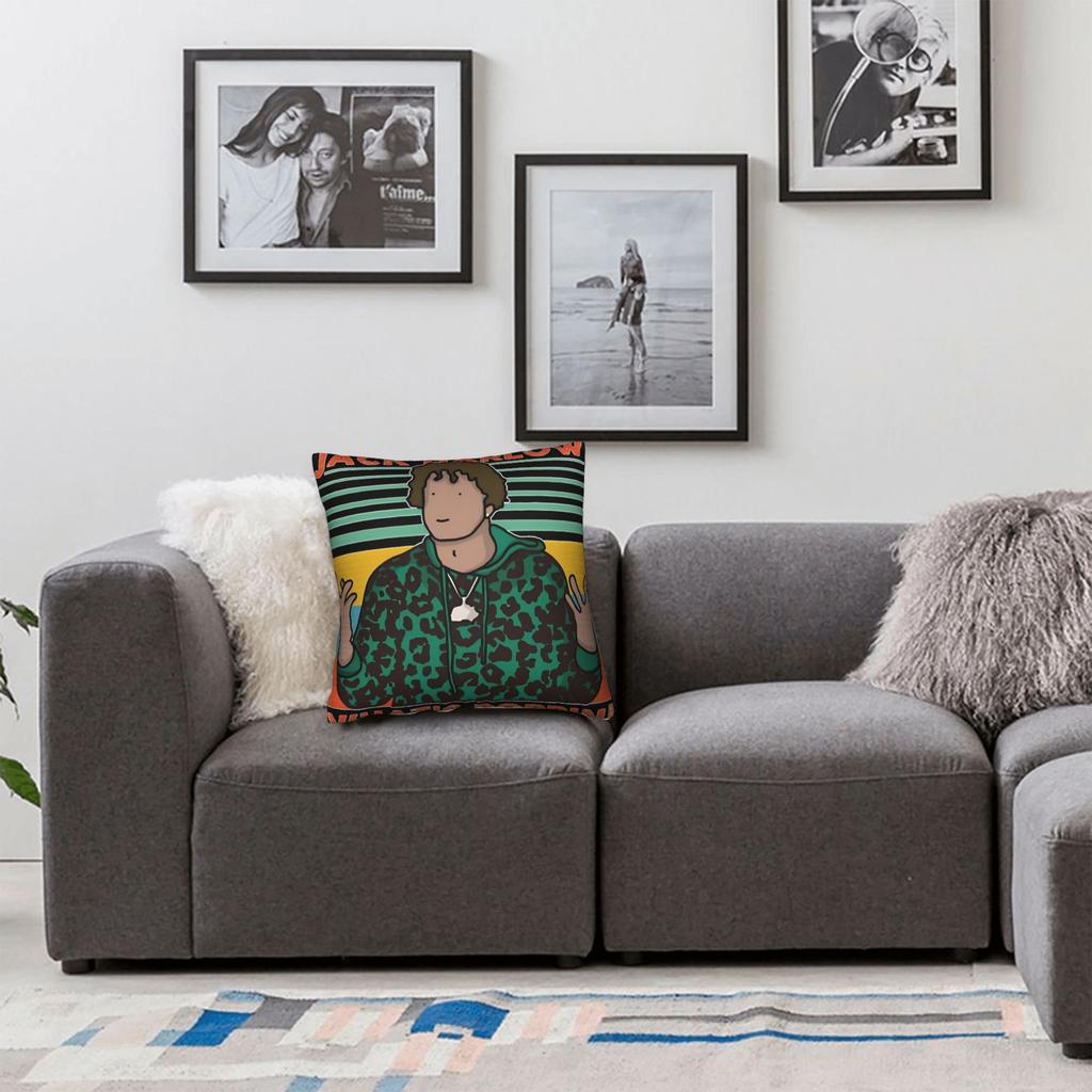 Singer Jack Harlow Pillow Case Comfy Pillow Cover Funny Pillowcases For Living Room Bed Chair