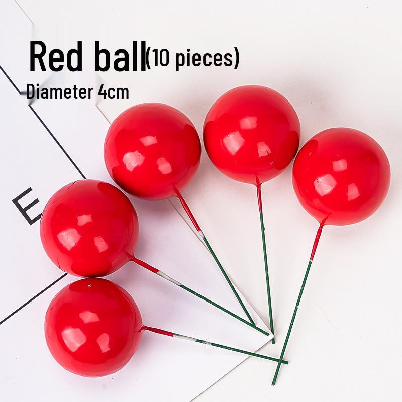 100pcs Cake Toppers: Gold, Silver, and Colorful Balls for Birthday Party Decorations