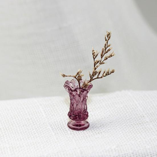 Mini-Vase Gute Verarbeitung Angenehmes Handgefühl Maßstab 1/12 Mini-Blumenvase Jardiniere Modell zur Dekoration
