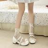 Fashion French sweet and thick-heeled Mary Jane shoes for women's 2025 autumn new style, versatile shallow opening bow single shoes