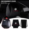 Pour housse d'appuie-tête de voiture Volkswagen Oreiller d'appui-tête de siège Housse d'appui-tête pour le cou Pour Volkswagen Polo Passat B5 B6 B7 T4 T5 Golf 4 5 6 Tigu