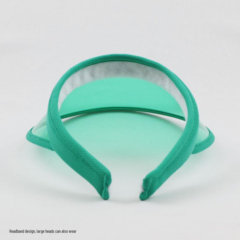 Unisex UV Protection Colorful Transparent Sun Hat