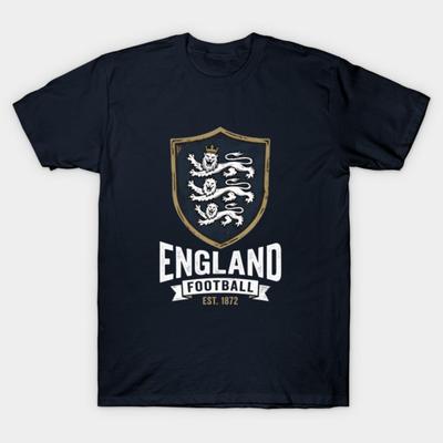 Asian Size Cotton Unisex Tshirt Print T-shirt England-Football T-shirt No-Cut Print Regular Fit