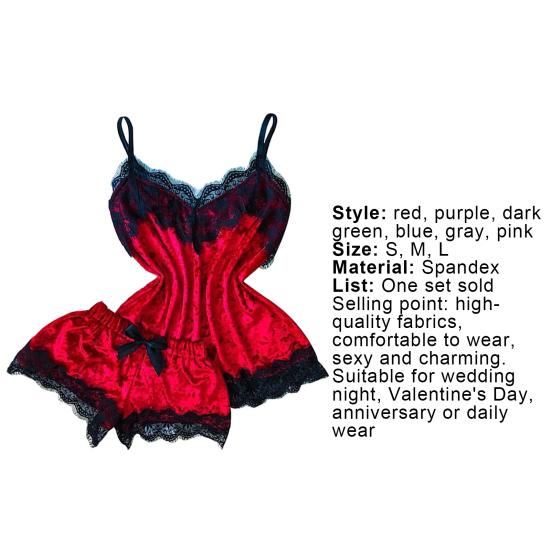 1 Set Underwear Easy-using Sexy Exquisite Women's Pajamas for Girl