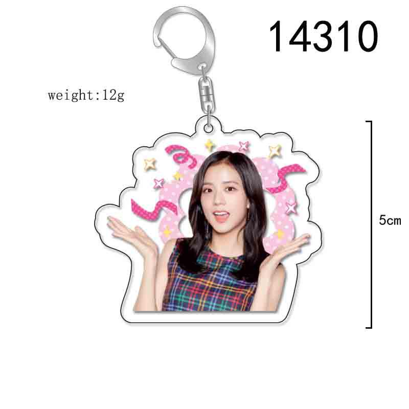 BLACKPINK Acrylic Double-Sided Keychain: Lisa, Jisoo, Jennie, Rosé