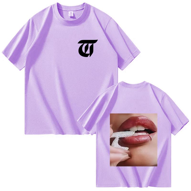 Singer TINI Futttura Harajuku 2025 Tour Double Sided Casual Short Sleeve Tee Fashion Gothic Tshrits Mens Womens Oversized Tshrit