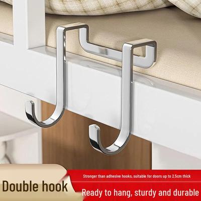 Stainless Steel Heavy-Duty Double S Hook for Cabinet or Bedside Use
