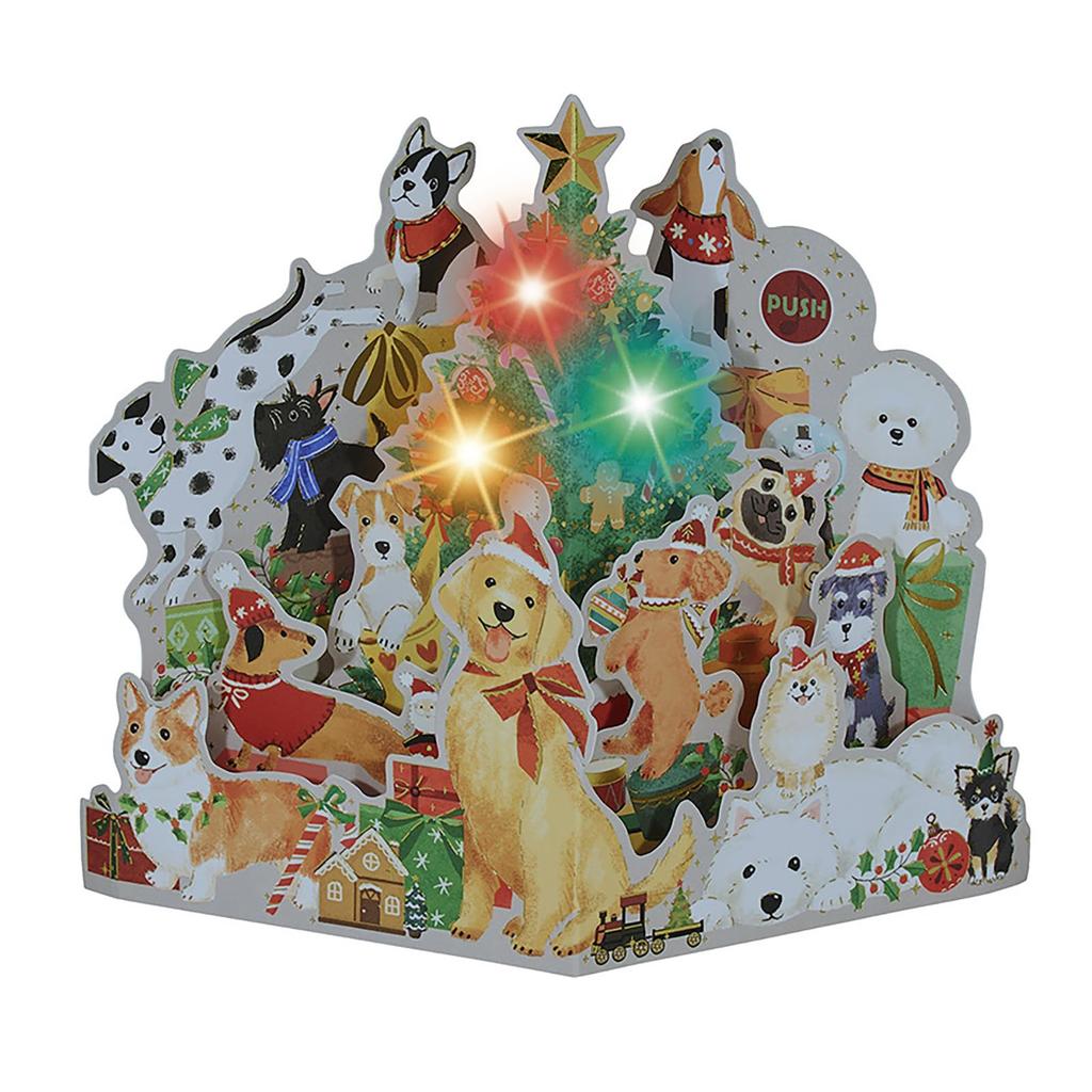 Sanrio Christmas Message Christmas Lights Lots of JXPM 243841 Card, Card, & Melodies, Dogs, 4-5,