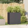 VidaXL Planter Black 80x40x80 Cm Cold-rolled Steel 860710