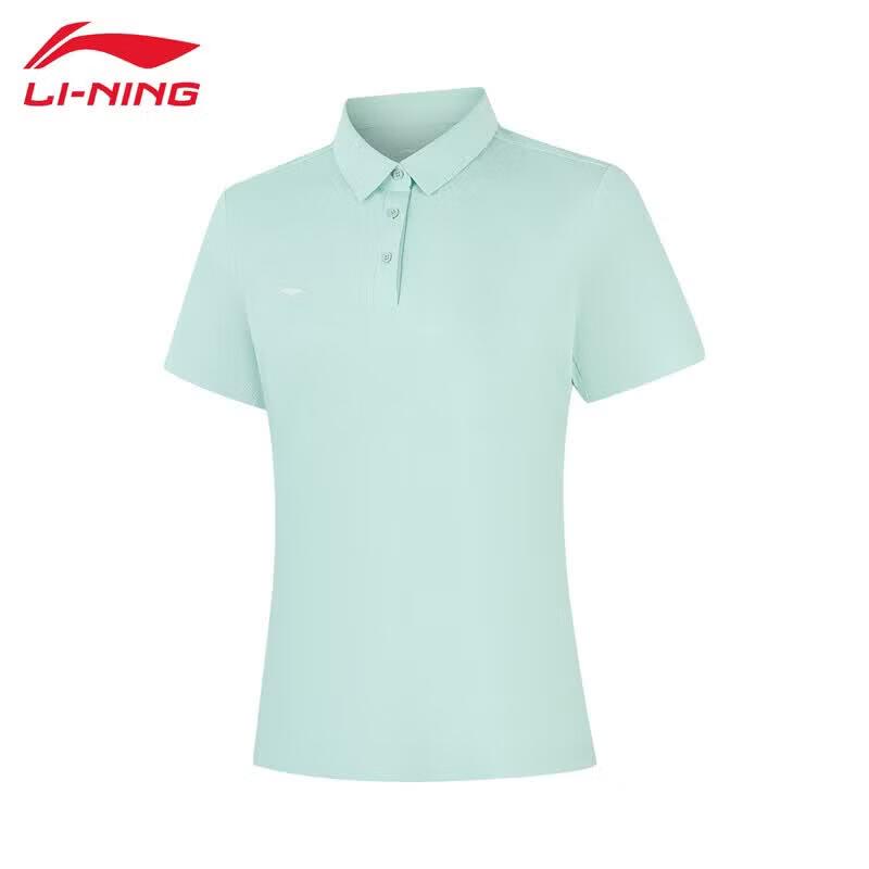 Li-Ning 2026 Women s Commuter Short Sleeve Polo Shirt XXL озеро синий