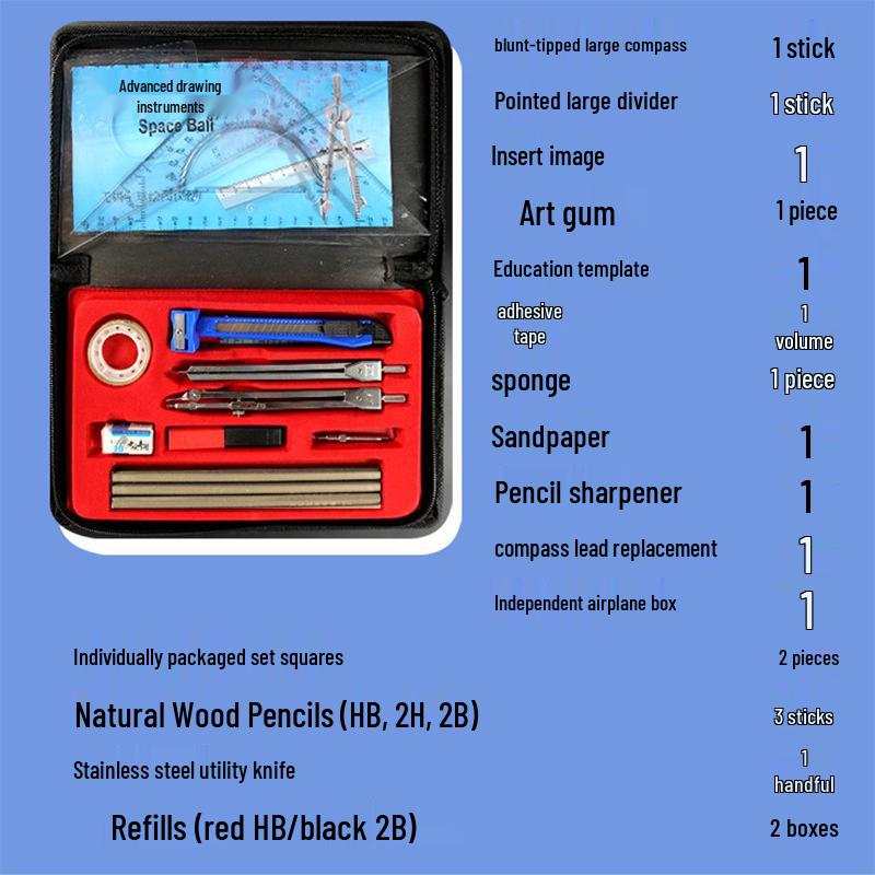 Set de Instrumentos de Dibujo Multifuncionales Yuyu