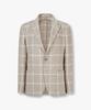Man On The Boon Notched Lapel Window Check Single Jacket_Beige 4714302601