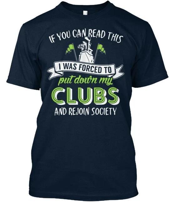 

Golfing Fanatics Put Down Clubs T shirt Made in the USA Size S to 5XL 2XL