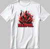 Deadpool Marvel Avengers Short Sleeve White-Black Men's / Women's N617