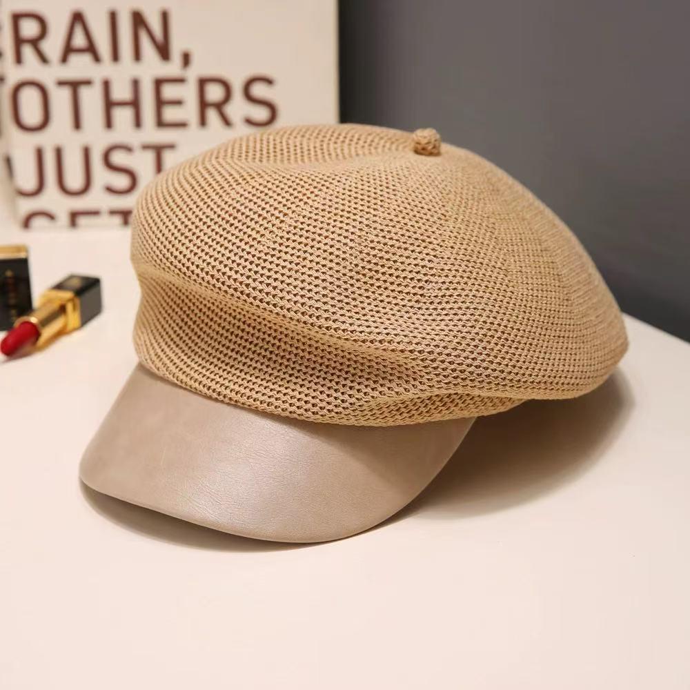Retro Octagonal Beret: Korean Style Versatile Warm Painter Hat for Women, Autumn & Winter