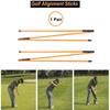 Collapsible Golf Alignment Sticks Folding Direction Indicator Stick  Golf Swing Trainers