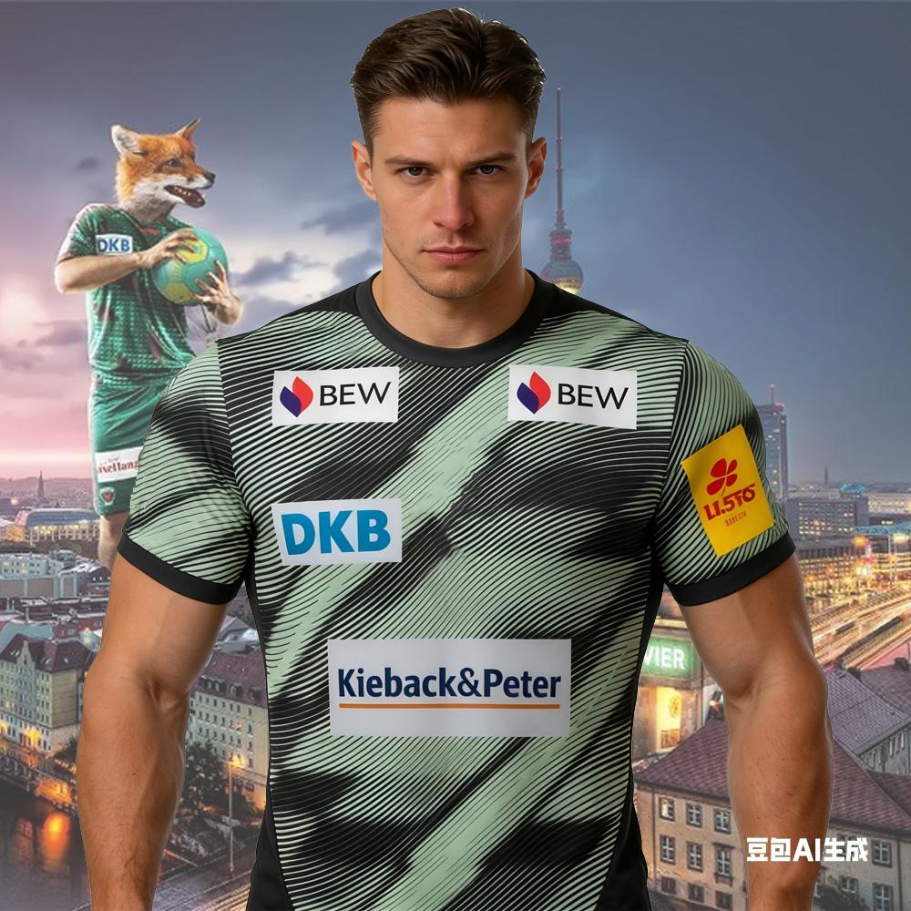 New 2026 Men's Berlin Handball Füchse T-shirt Kids Sportwear Oversized Training Handball Match Breathable Mens Womens Jerseys