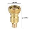 1Pcs Water Tube Connector Water Stop Valve Anti Falling Copper Inner Core Faucet Nozzle 1/2 Inch Stopcock Stop Joint