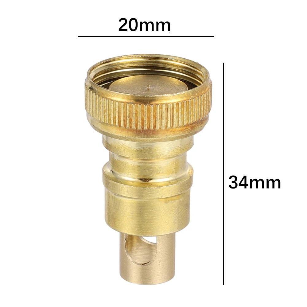 1Pcs Water Tube Connector Water Stop Valve Anti Falling Copper Inner Core Faucet Nozzle 1/2 Inch Stopcock Stop Joint