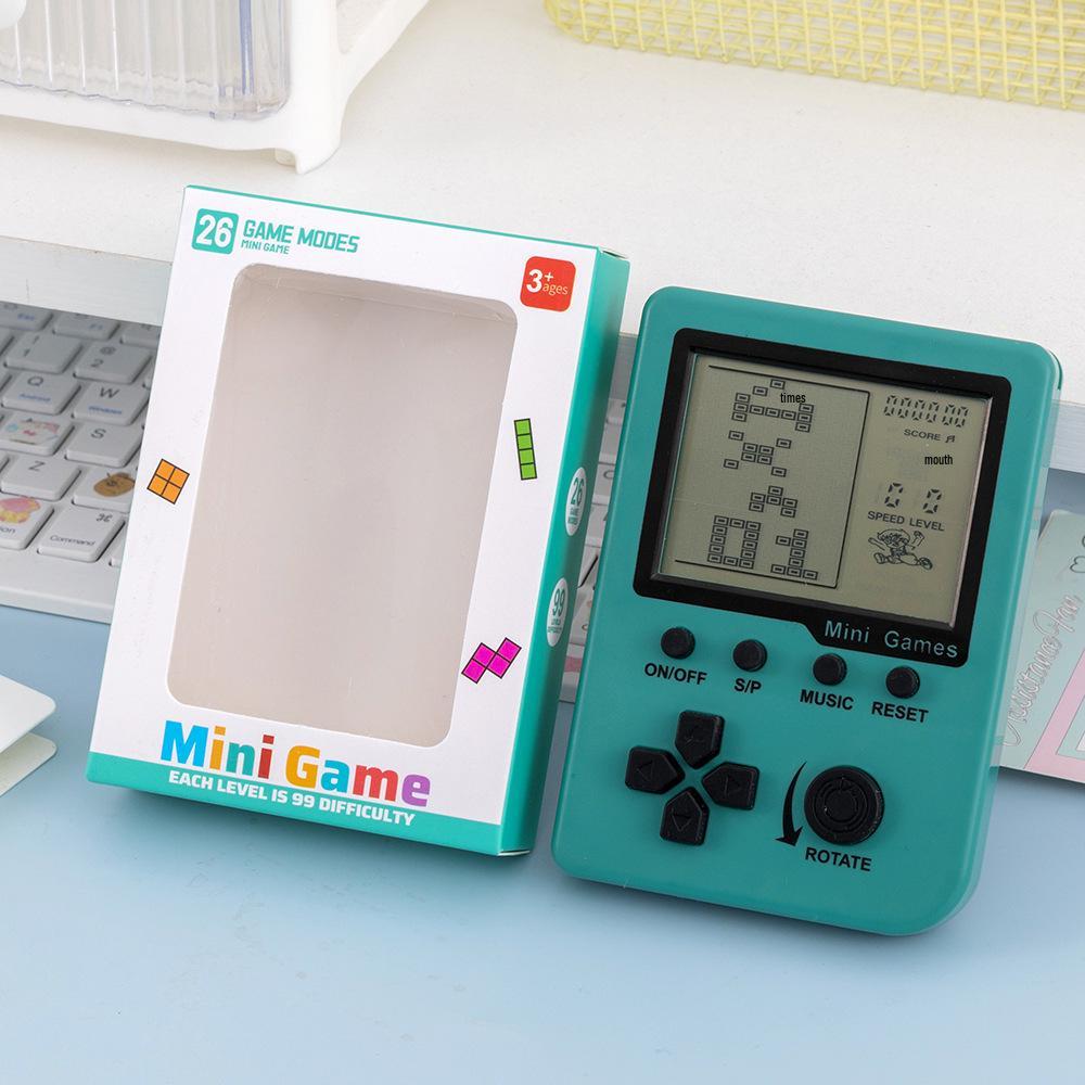 Classic 3.5-inch Russian Square Retro Game Console for Kids - Educational and Nostalgic.