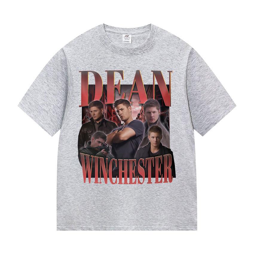 90s Dean Winchester Retro Graphic T Shirt Unisexs Classic Fashion Short Sleeve Tshirt High Quality Cotton Tops Tshirts Streetwear