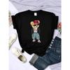 Teddy Bear'S Fashion Outfit Of The Day Funny Print T-Shirt Women Summer Breathable Short Sleeve Casual Soft Tshirt Street Tees