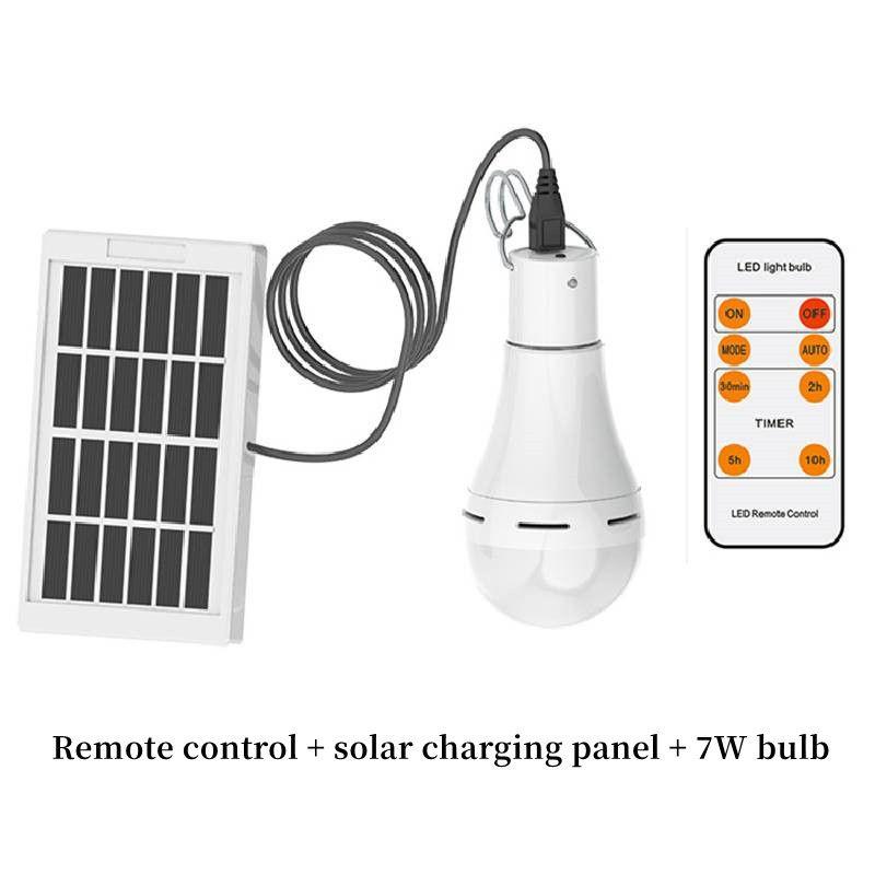 

Solar Remote Control Garden Light Portable Led Bulbs For Camping Christmas Decorations 7W