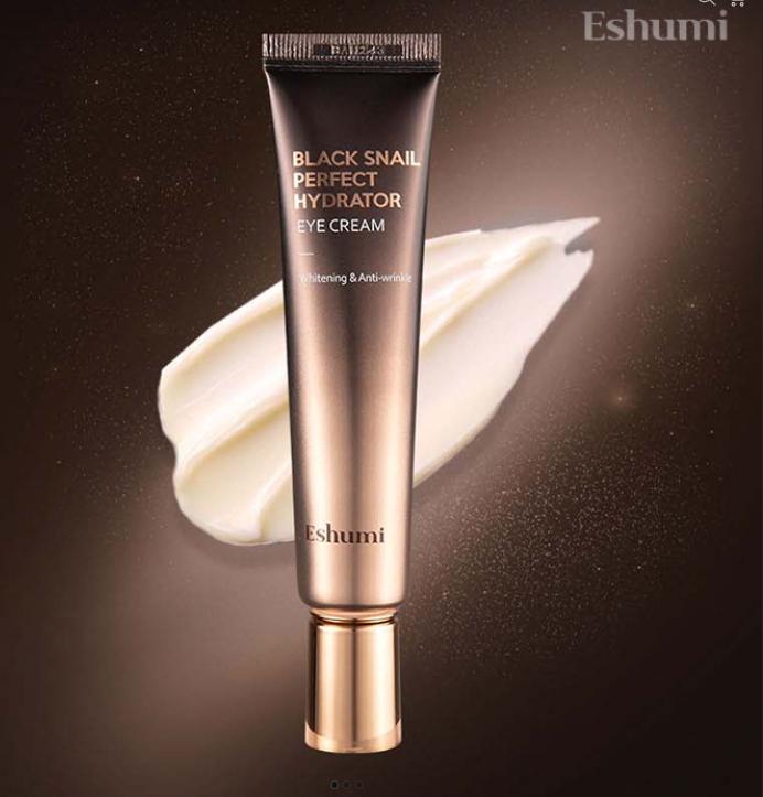 1+1+1 Eshumi Eye Cream Set (Black Snail, Snail Gold 24K, Marine Collagen) - Anti-Wrinkle & Whitening Care