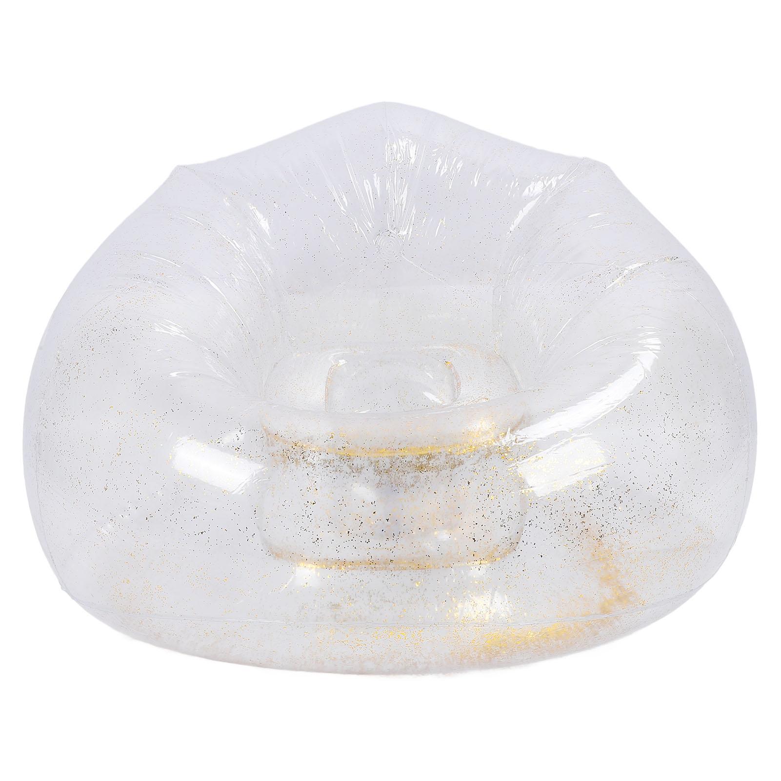 

Надувной стул, удобный, расслабляющий, прозрачный, эргономичный, экономящий место, ПВХ, надувной диван-кресло золотой