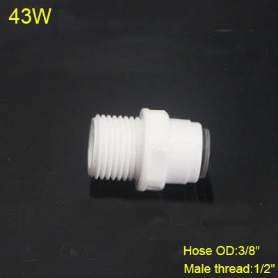 1/4" 3/8" OD Hose Tube 1/4" 1/2" 3/4" 1/8" Plastic Pipe Quick Connectors RO Water Connector Fittings Reverse Osmosis System
