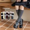 Girls' Korean-Style Retro Lace Mid-Calf Socks - Spring & Autumn Thin, Fashionable Baby Long Stacked Socks