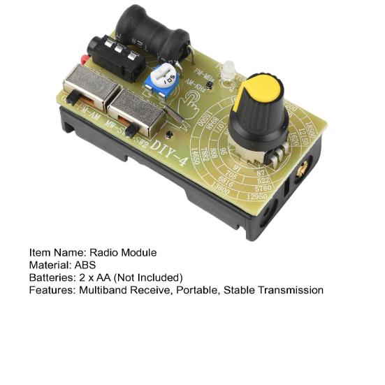 87–108MHz Radio Module FM/MW/SW Multiband Receiver Module Frequency Adjustable Short Medium Wave FM Radio