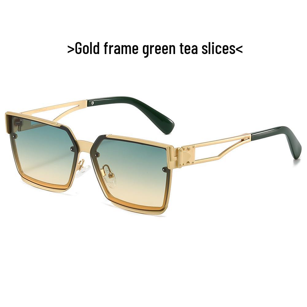 High-End Square Frame Sunglasses with UV Protection for Men and Women – Stylish and Versatile