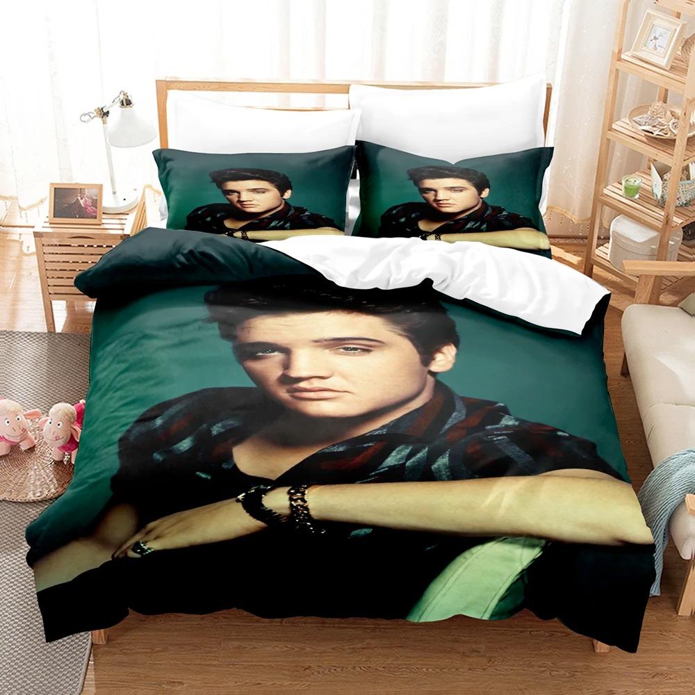 

3D Элвис Пресли Постельные комплекты Набор пододеяльника с наволочкой Твин Фул Квин Кинг Постельное белье Пододеяльник 70x133cm 2pcs