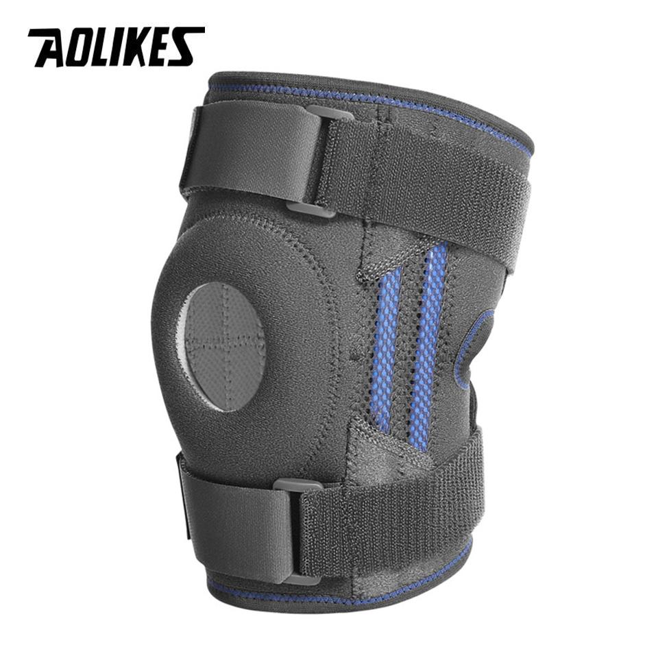 

Knee Pads Equipped With Straps Protector Silicone Spring Ideal For Basketball Running Volleyball Arthritis Knee Pads Joints Support Features L