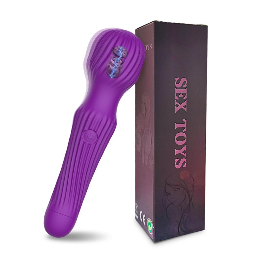 10 λειτουργίες δόνησης Παιχνίδια σεξ μαγικό ραβδί G Spot Pussy Vagina Clitoris Stimulator για γυναίκες ενήλικες