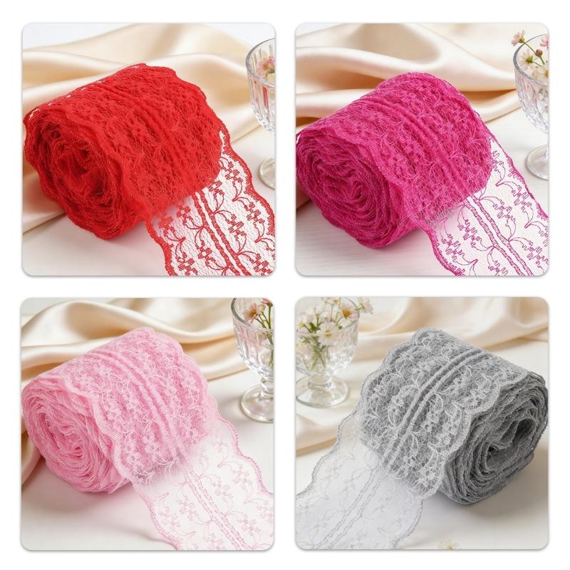 Water Soluble Lace 4cm Width Ideal For Clothing Sewing Craft Projects And Decorative Use Polyester Fabric