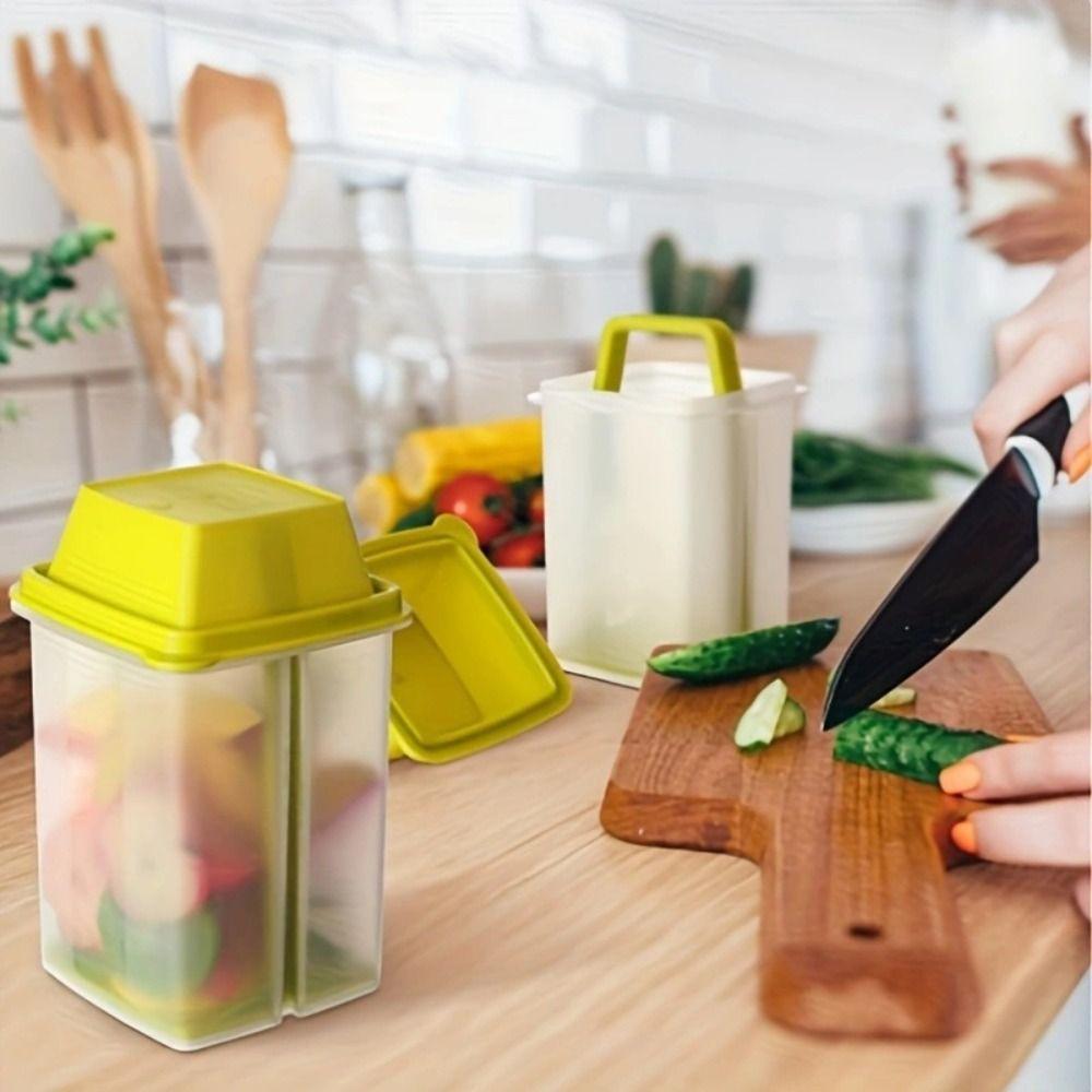 

Mess-Free Storage Pickle Container with Strainer Reusable Jalapeno Container Condiment Food