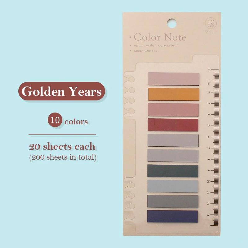 200 Sheets Transparent Sticky Notes Self-Adhesive Reading Annotation for Books Notepad Bookmarks Memo Pad Index Tabs